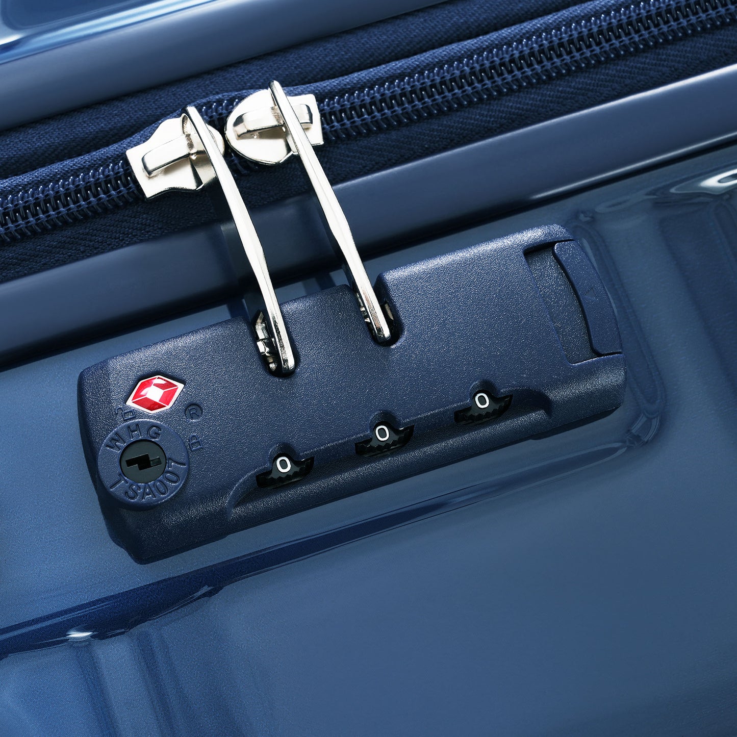 ESCAPE NAVY Luggage Sets 5 Piece, 20-inch With USB Port, ABS Durable Suitcase With Travel Bags,