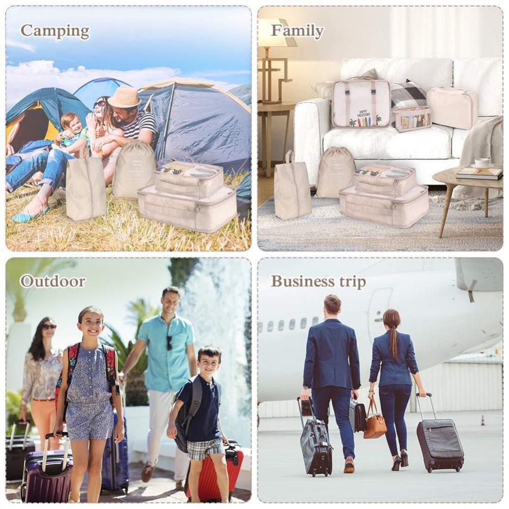 8-piece Set Luggage Travel Storage Packing Cube Bag