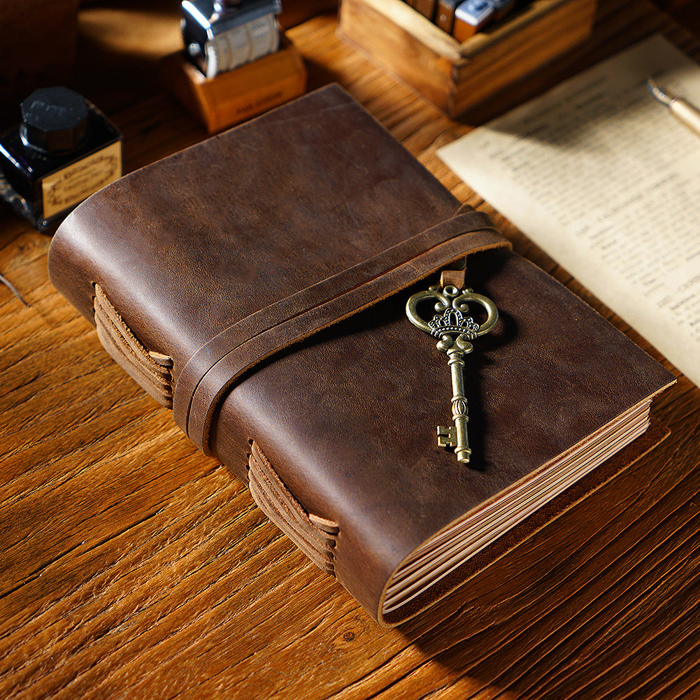 Cowhide Travel Notebook