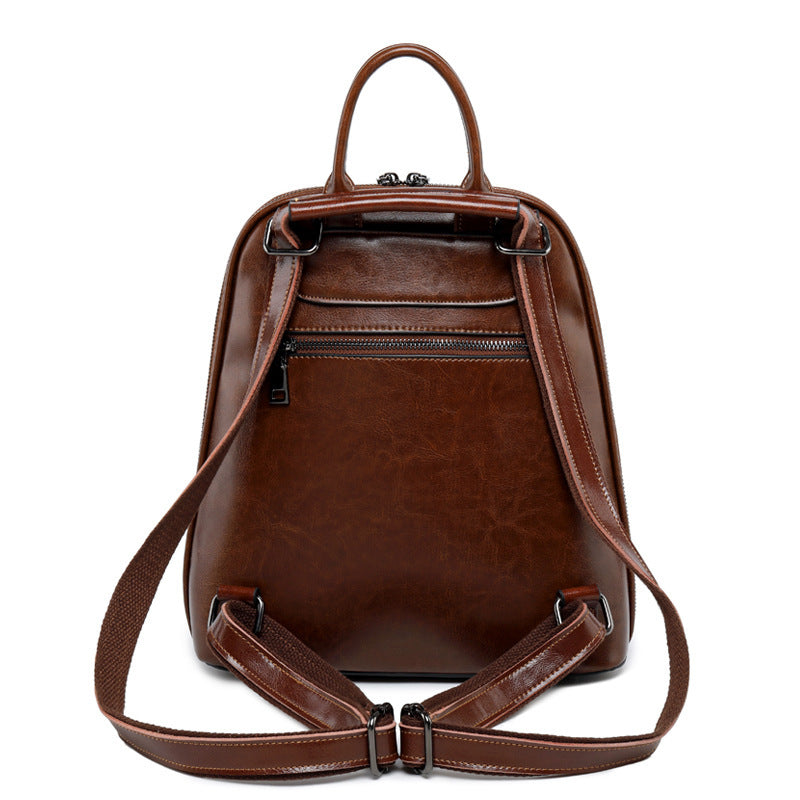 Signature V Inspired Series Genuine Leather Backpack