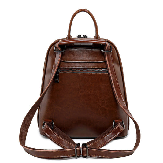 Signature V Inspired Series Genuine Leather Backpack