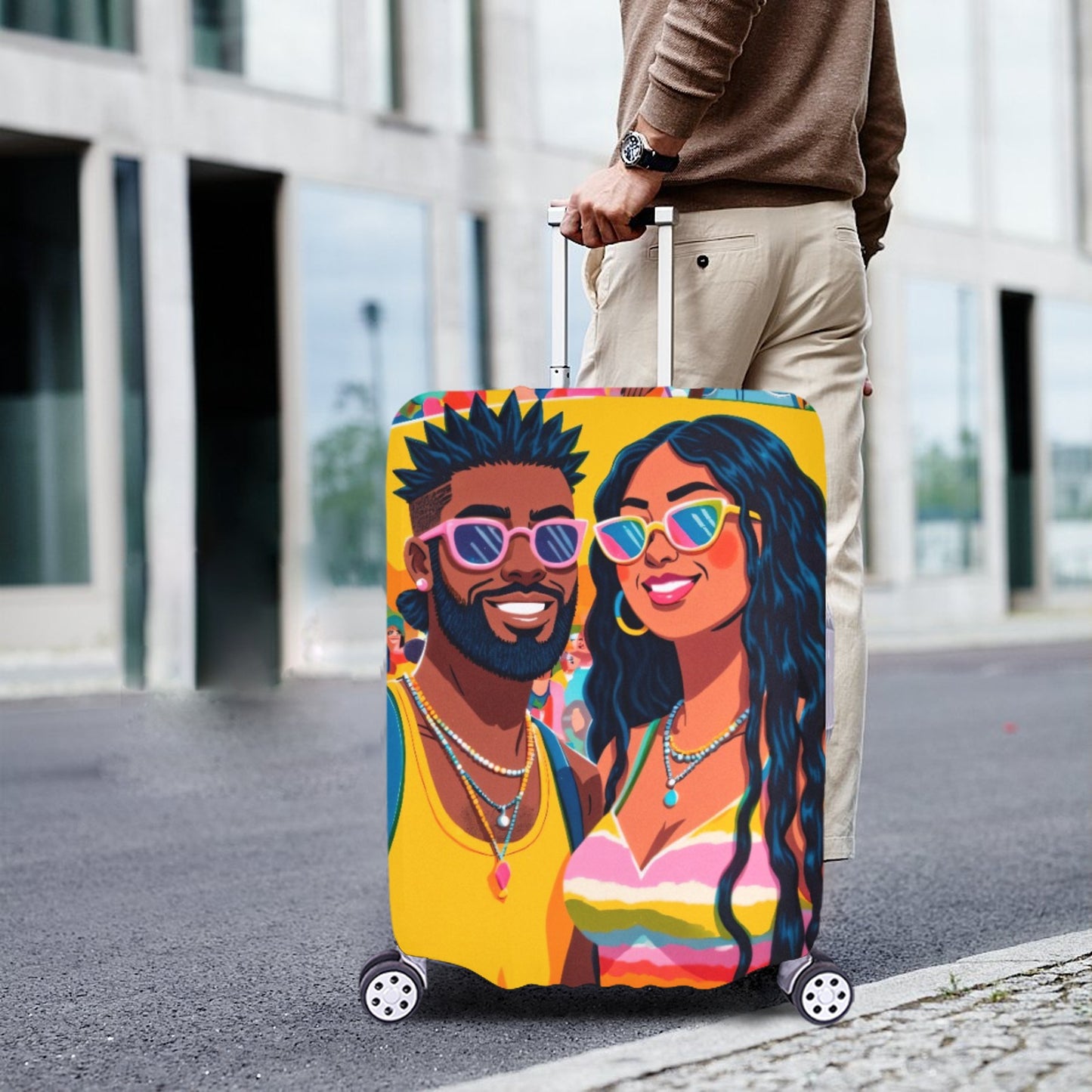 Couple XL Luggage Cover