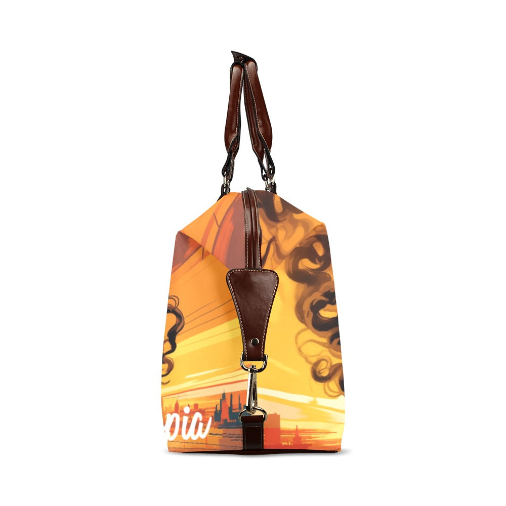 Woman Radio Host Flight Bag