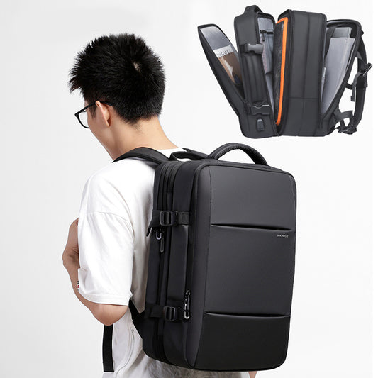 BANGE Foldable Large Capacity Business Travel Bag Waterproof Backpack