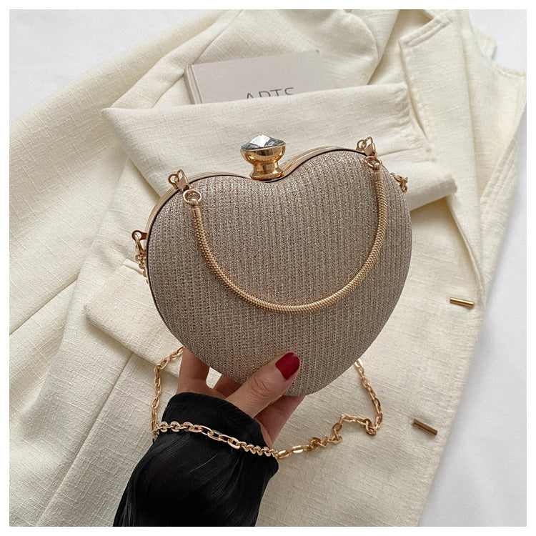 Lady Heart Shape Clutch Bag