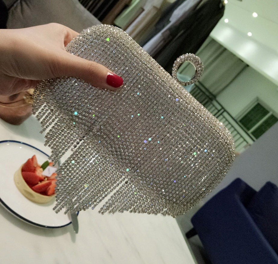 Diamond Ladies Ring Evening Bag