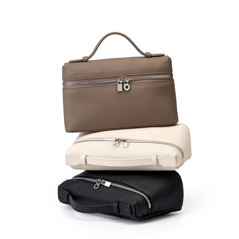 Exceptional Women's First Layer Cowhide Portable Box Hand Bag