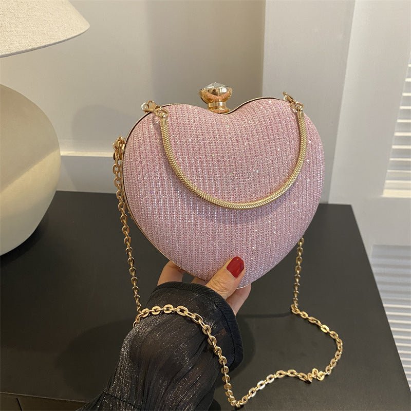Lady Heart Shape Clutch Bag