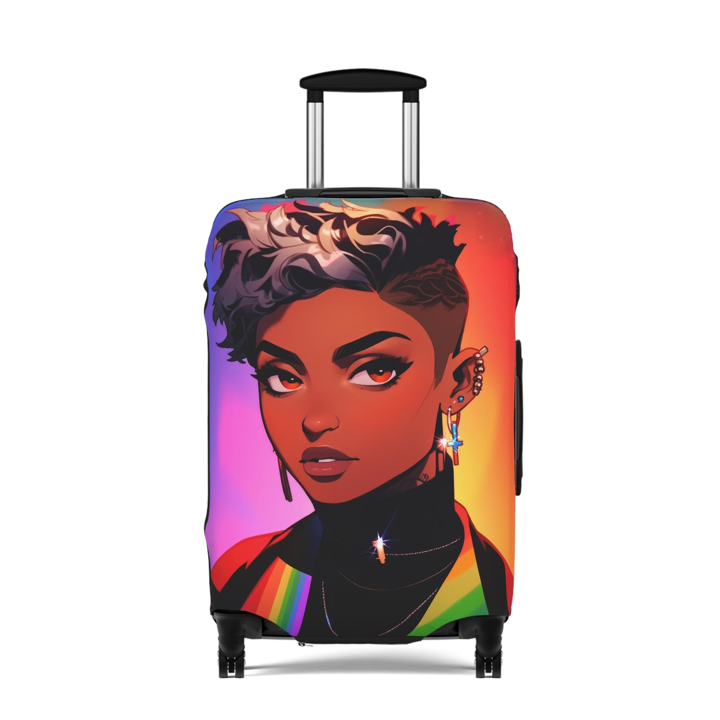 Stylish Portrait Luggage Cover
