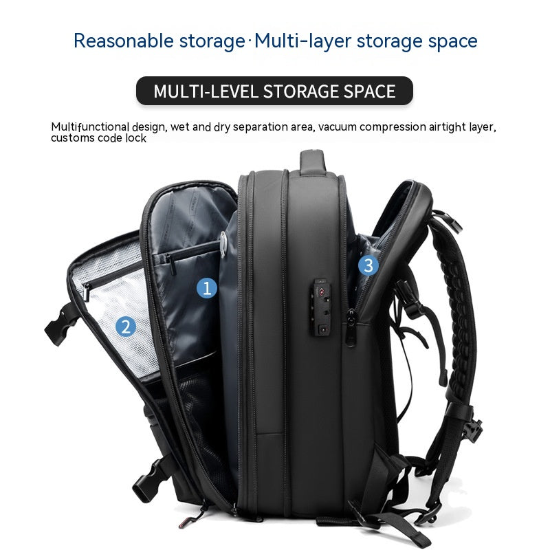 BLP ONTHEGO Exceptional Travel Backpack for Business-Vacuum Compression