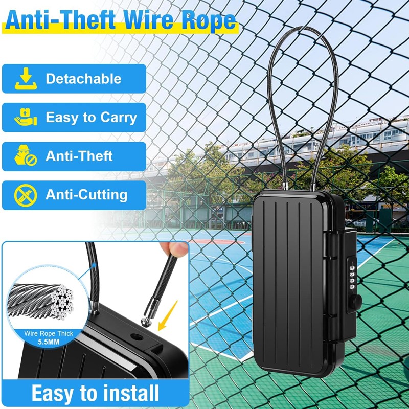 Portable Safe Box Combination Security Case Travel With Code Waterproof Lockbox