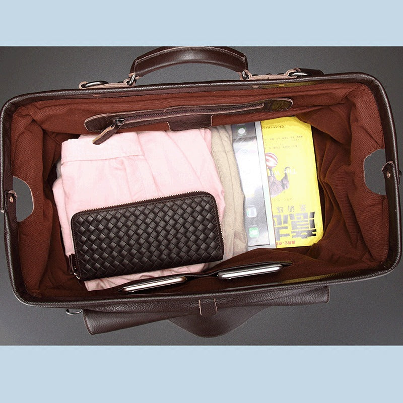 Genuine Leather Business Travel Bag