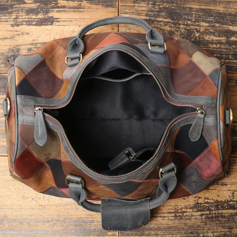 MR. MITCHELL II Genuine Leather Travel Duffle Bag