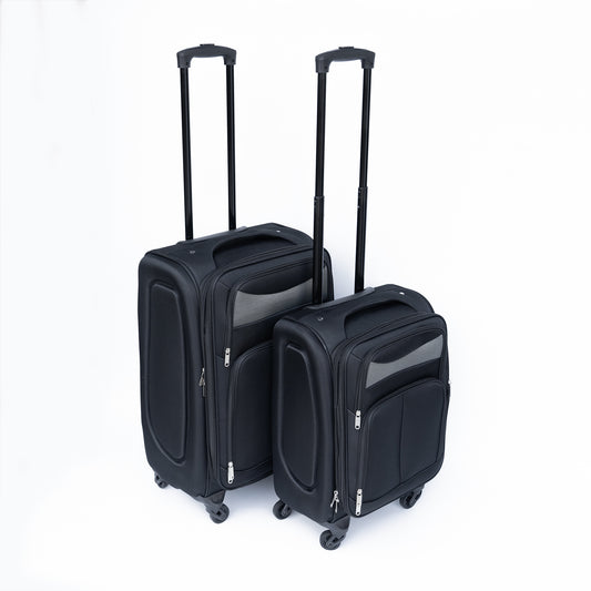 FLIGHT CREW ELITE 20" 24"  Two-piece Suitcase Set Universal Wheel BLACK