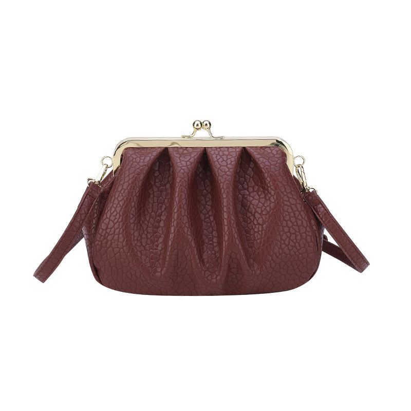 Kiss Lock Crossbody Shoulder Bags Trendy Purse