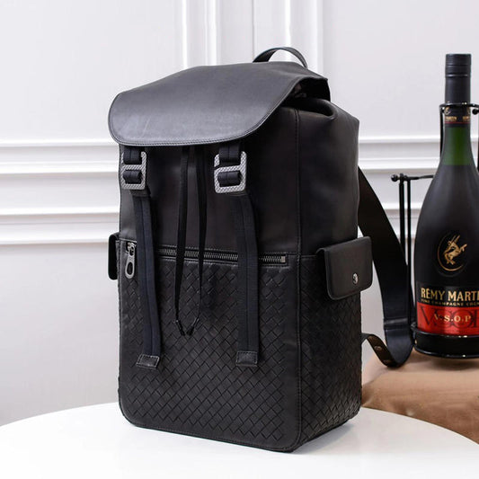 Leather Braided Backpack