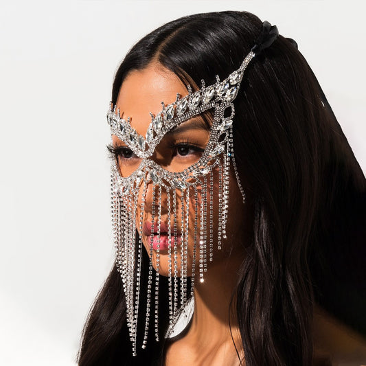 Rhinestone Prom Mask