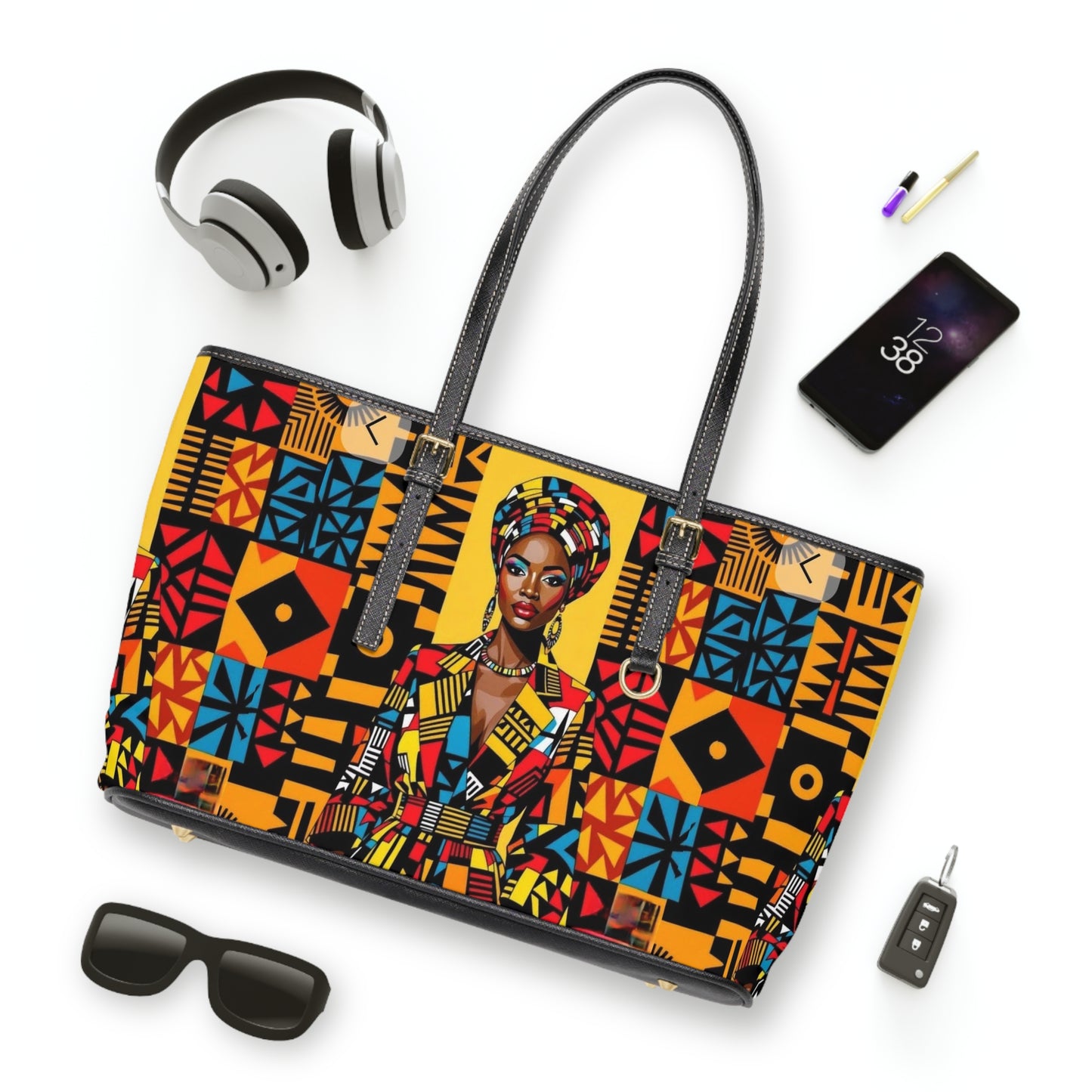 Vibrant Leather Shoulder Bag