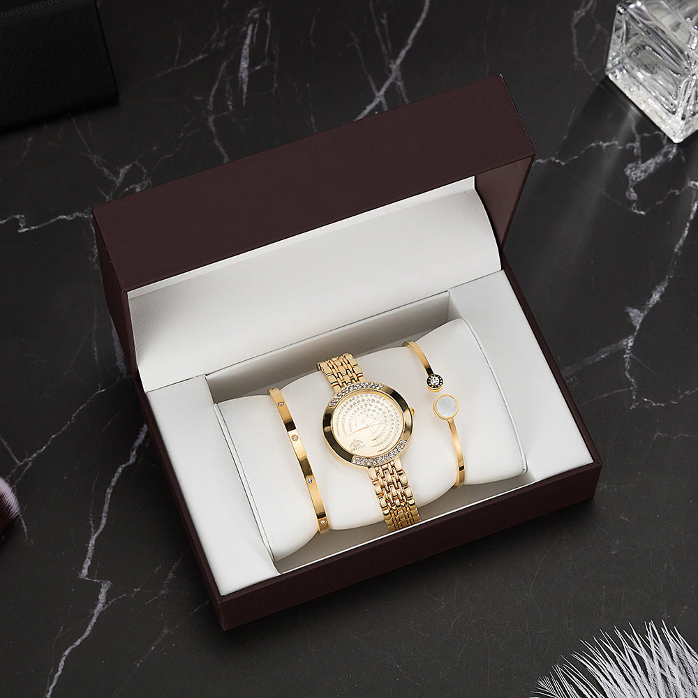 Diamond Circle Women's Watch Gift Set