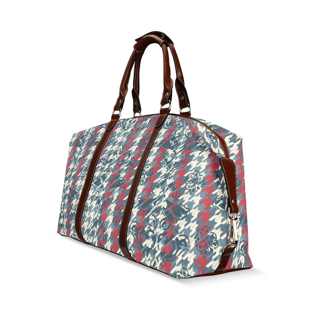 Houndstooth Design Flight Bag