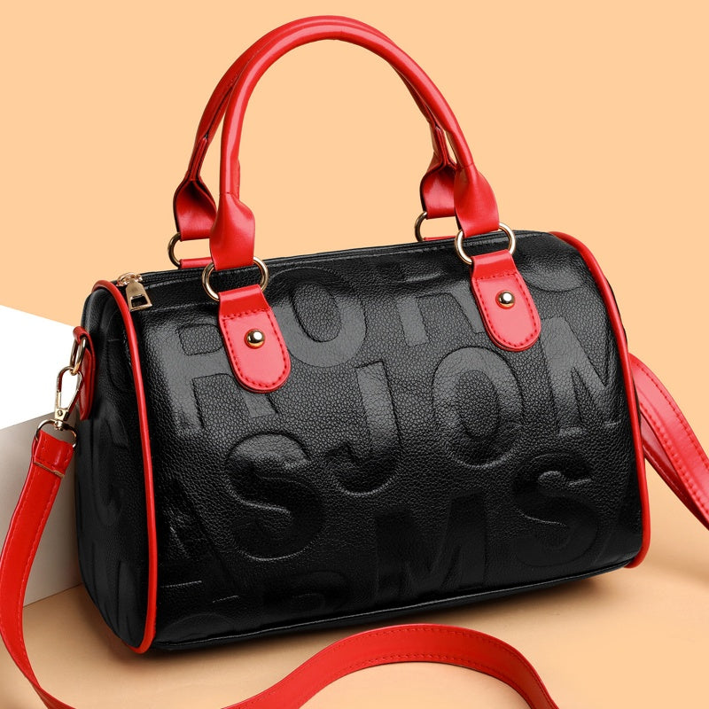 Monogram ICONIC Barrel Large-capacity Hand Bag