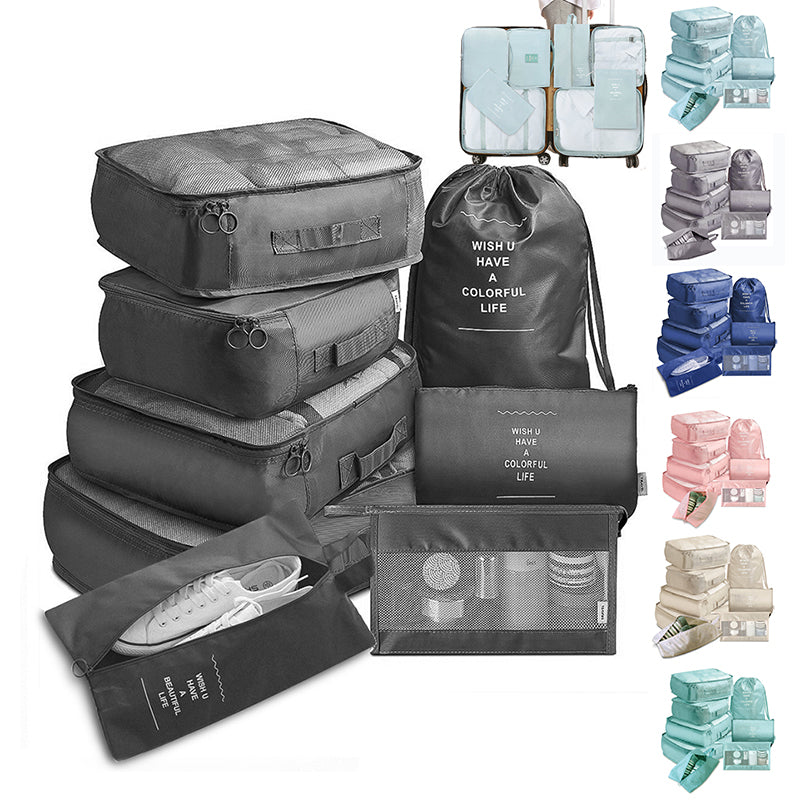 8-piece Set Luggage Travel Storage Packing Cube Bag