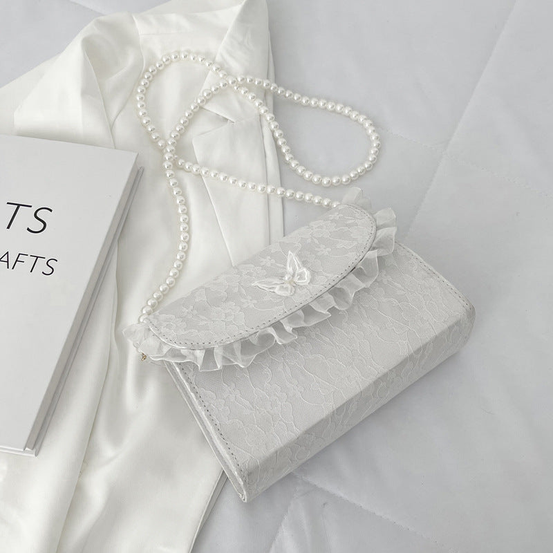 Pearl Chain Bridal Shoulder Bag