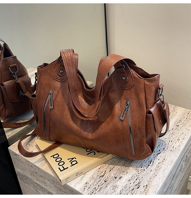 Autumn Winter Zipper Women's Handbag