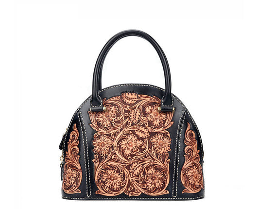 Renaissance Era Ladies Shell Genuine Leather Tote Bag