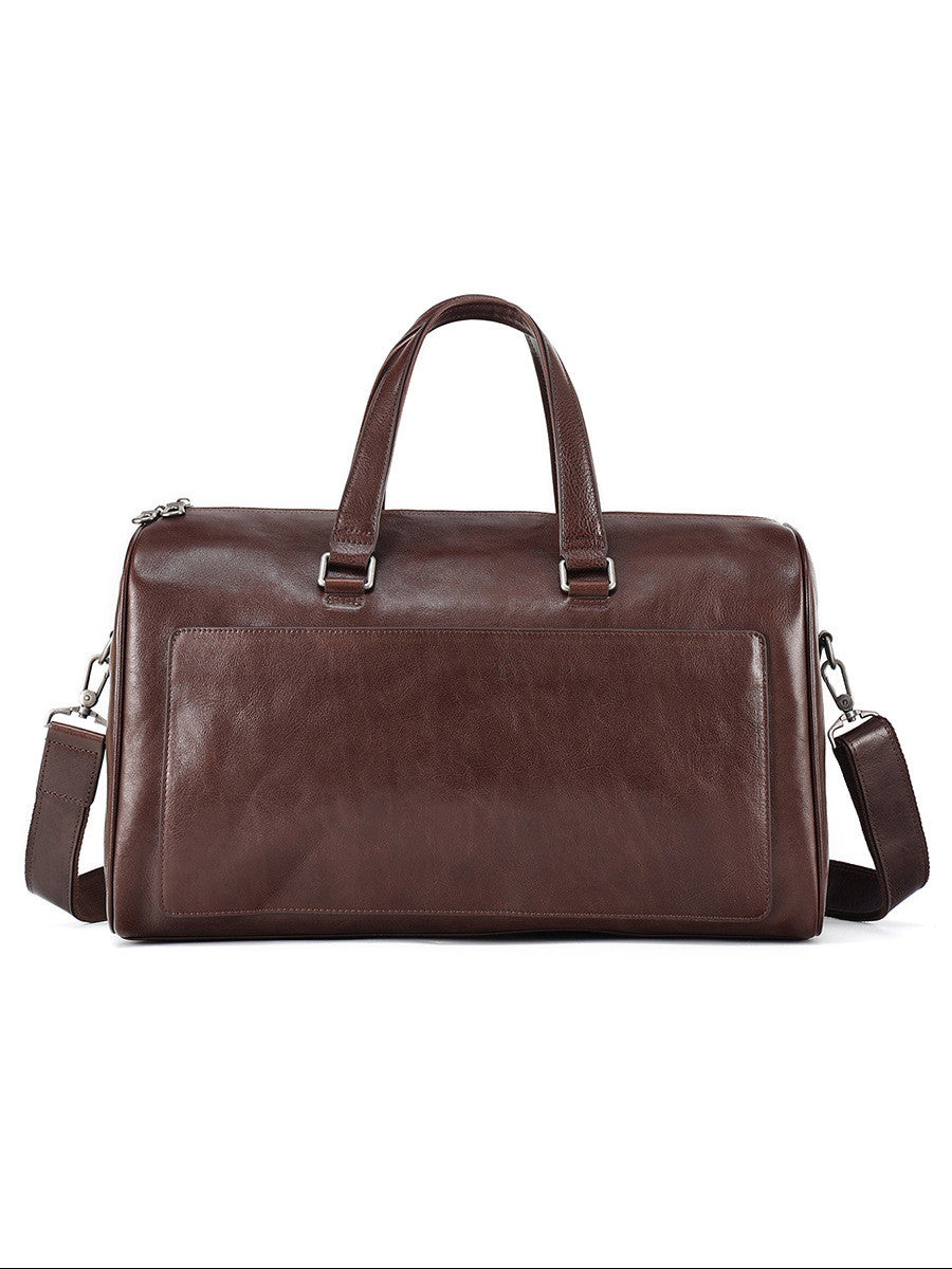 Crazy Horse on Wheels Leather Portable Travel Bag