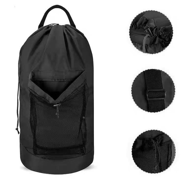 Oxford Cloth Drawstring Large Laundry Carrier
