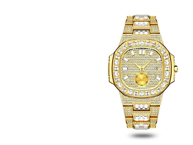 Montre Diamant Bauguette Quartz Watch