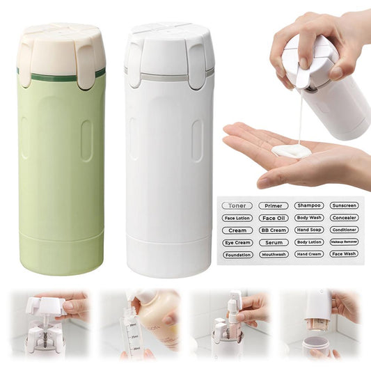 4 In 1 Travel Dispenser Portable Travel Bottles, Leakproof Travel Container For Body Wash Shampoo Conditioner Lotion