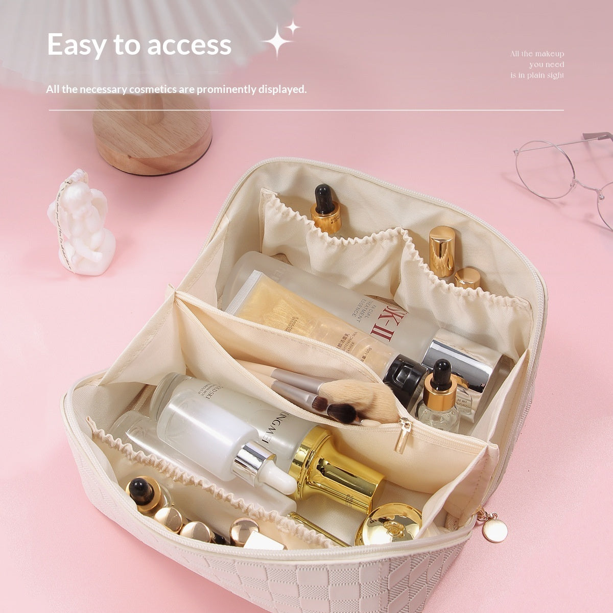 GOOD LOOKING Large-Capacity Toiletry Bag Multi-Functional