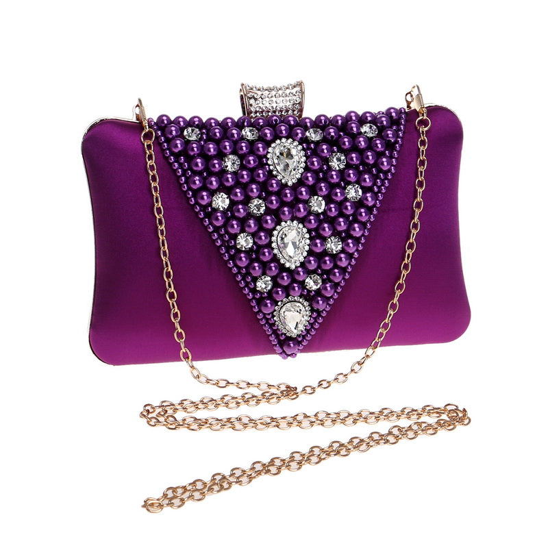 Pearl Embroidered Banquet Bag