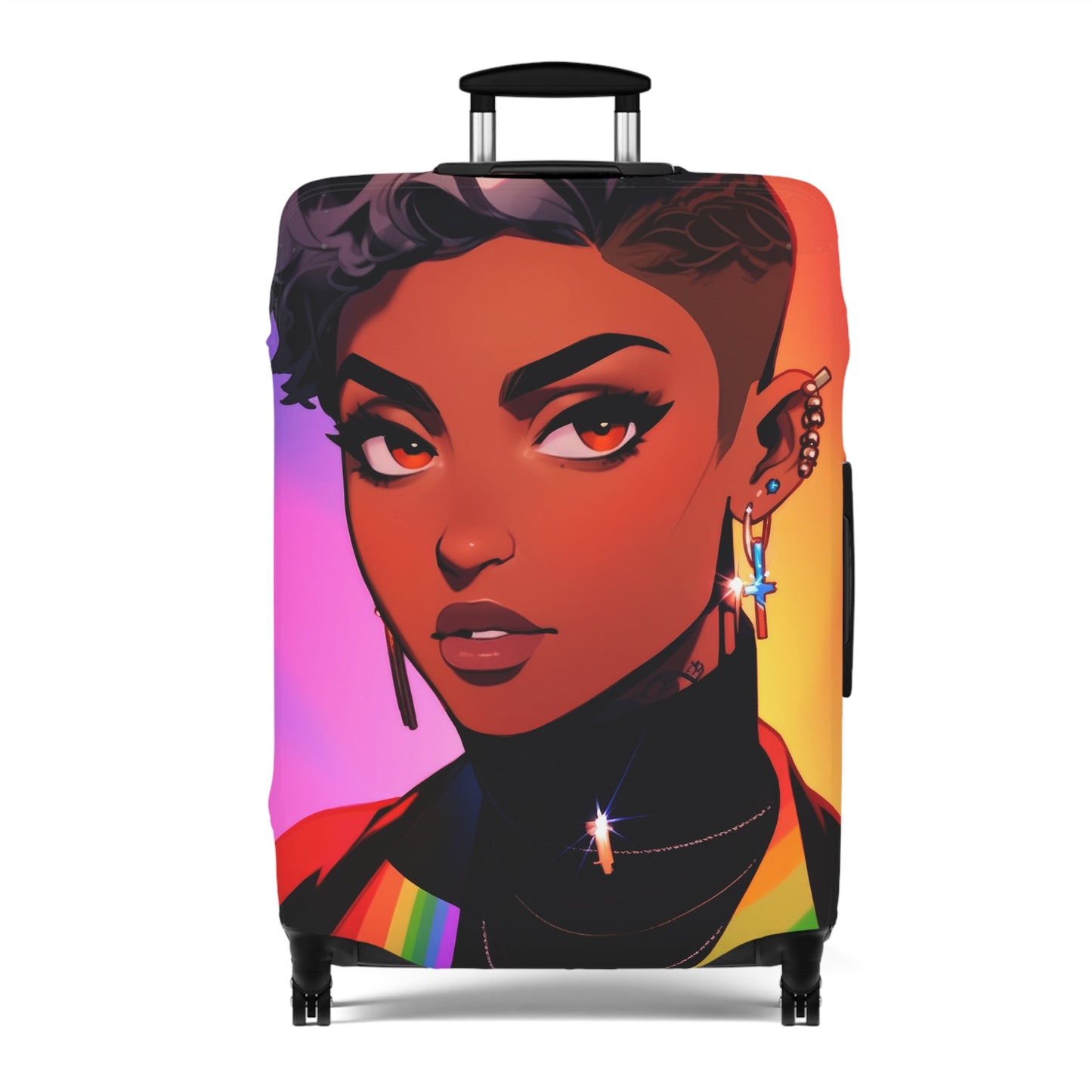 Stylish Portrait Luggage Cover