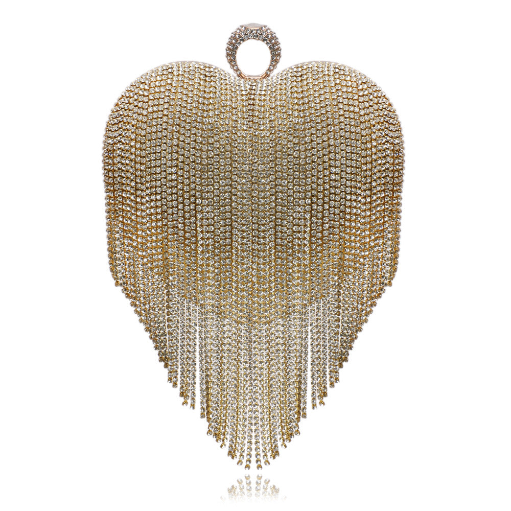 Pure Color Tassel Evening Bag