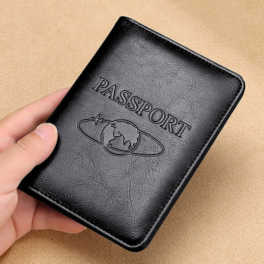 Crazy Horse Genuine Leather Travel Passport Cover