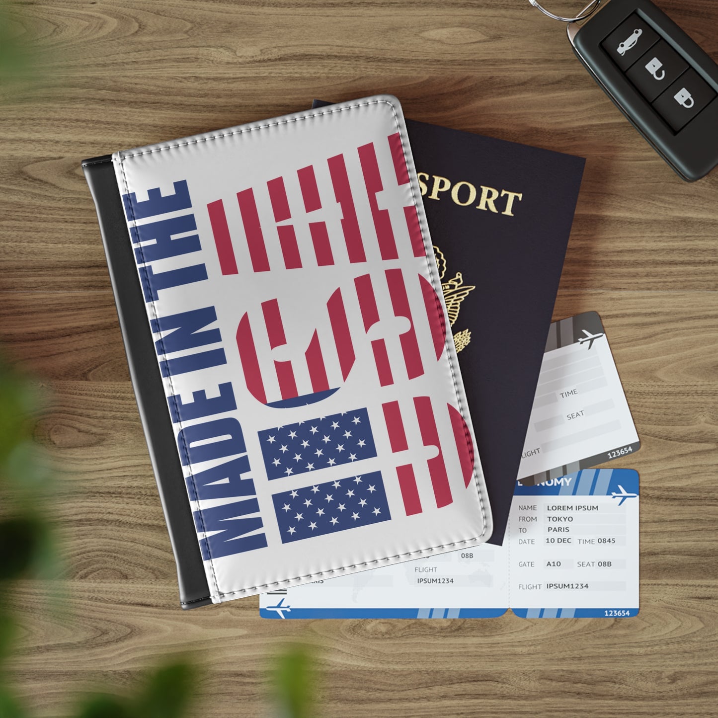 Patriotic USA Passport Cover
