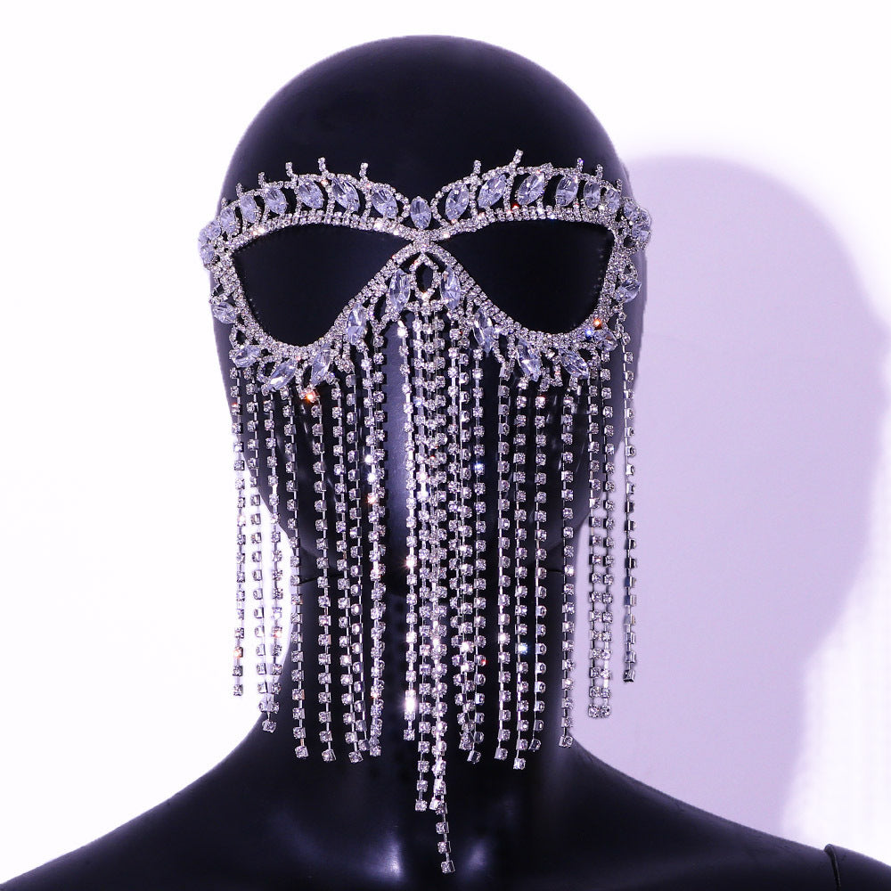 Rhinestone Prom Mask