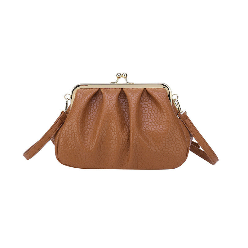 Kiss Lock Crossbody Shoulder Bags Trendy Purse