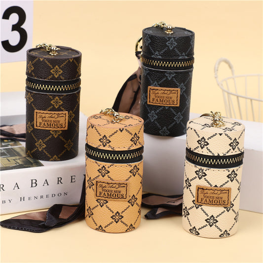 Designer Mini Lipstick Key Chain Bag