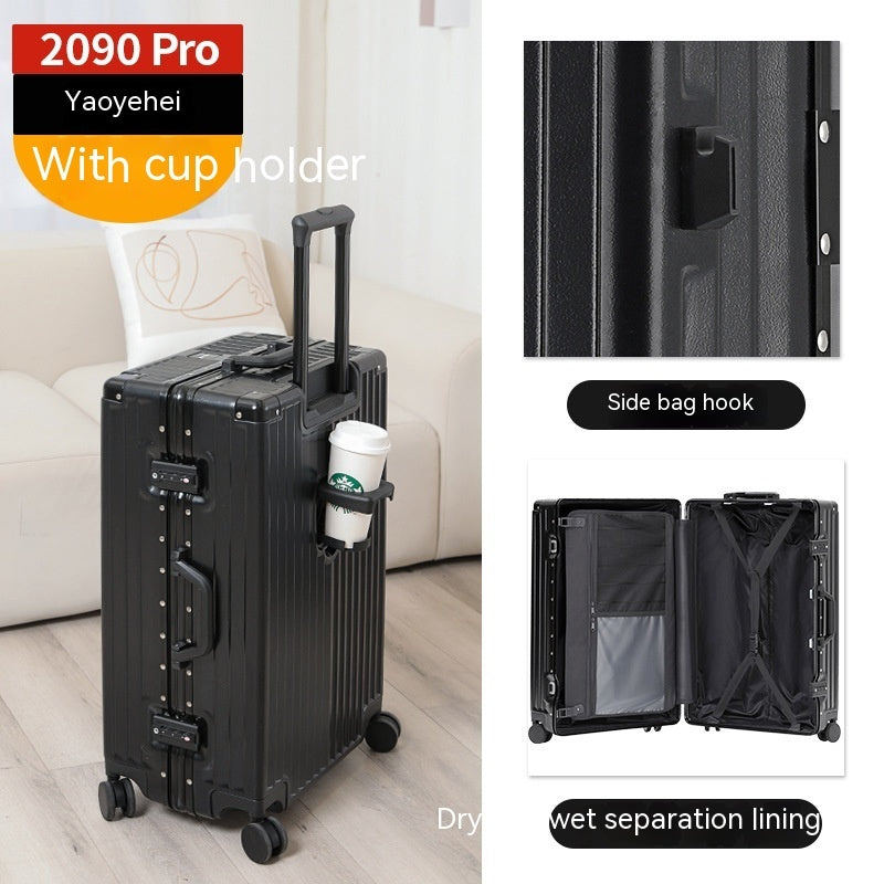 PROMAX 20" Zipperless Carry-On Luggage with USB & Cup Holder
