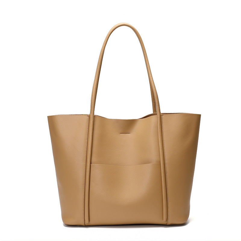 DESTINATION WEST Genuine Leather Tote Bag