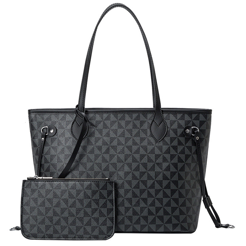 Satchel Shoulder Bag 2pcs with Small Wallet