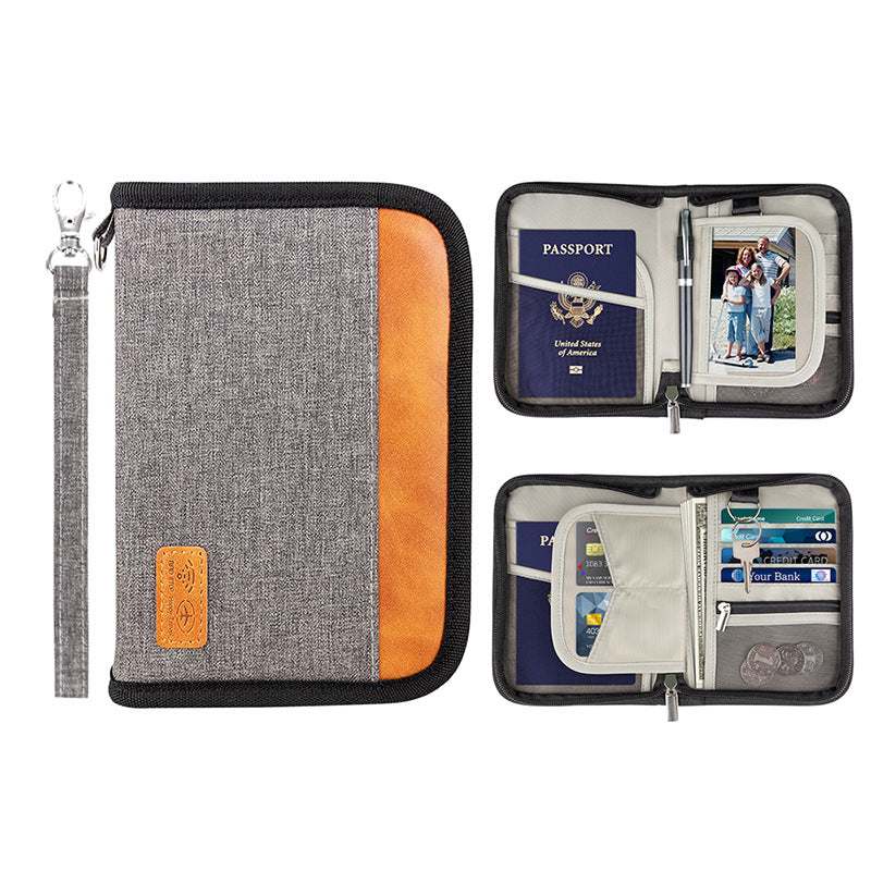 RFID Passport Holder Multi-functional Anti-theft Swiping