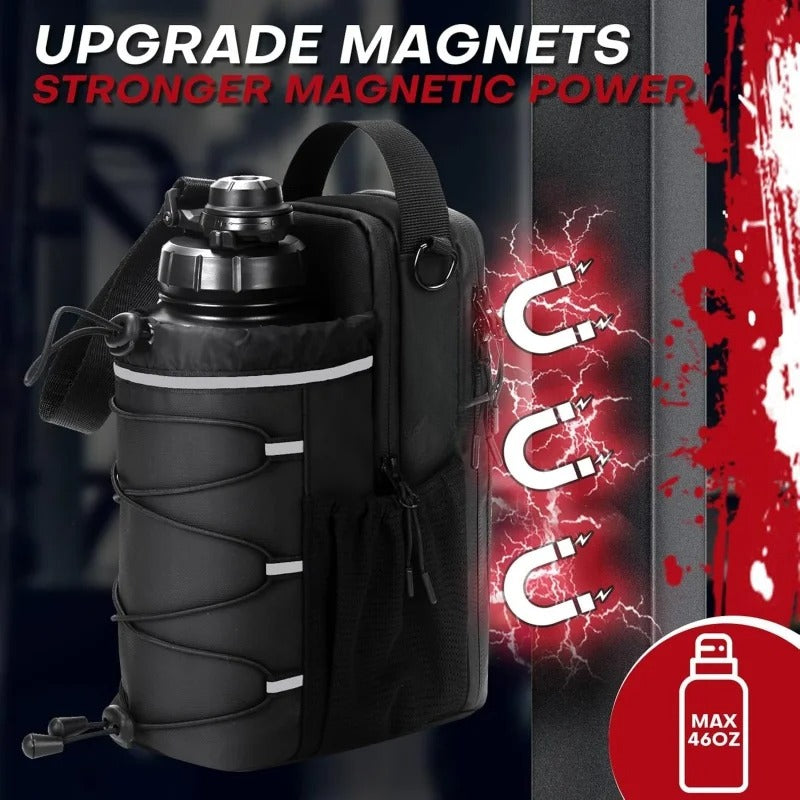 Fitness Gym Bag For Men And Women Sling Bottle With Magnetic Attachment