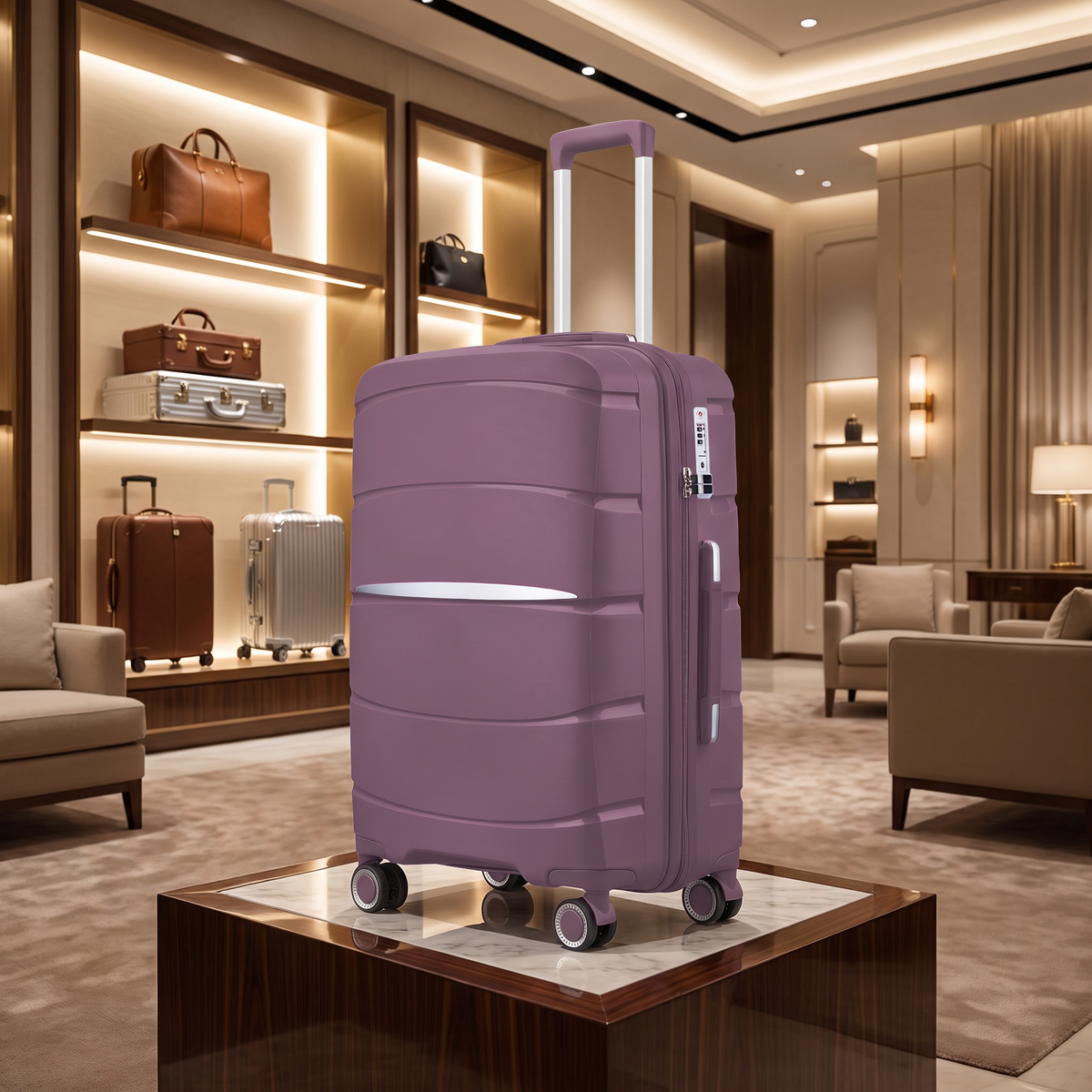 Samson Street Factory Wholesale 20-inch And 28-inch PP Injection-Molded Suitcases
