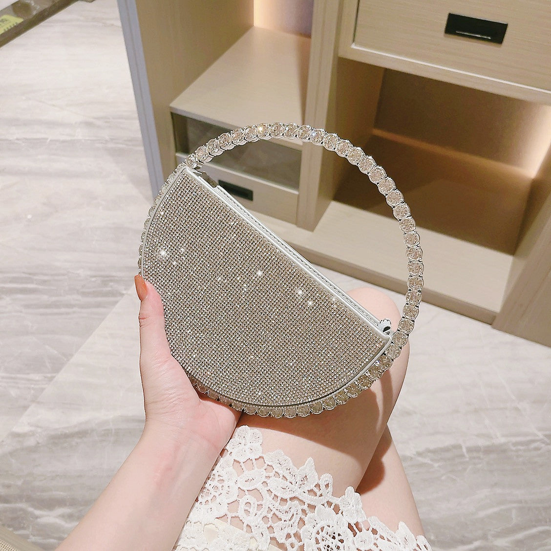 Socialite Rhinestone Evening Bag