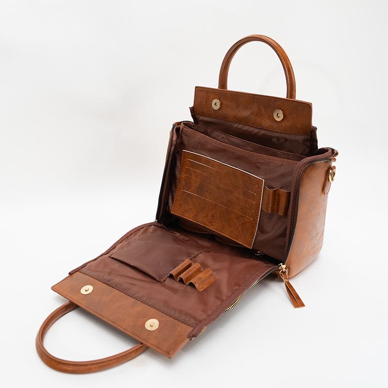 Multi-Purpose Leather Handbag
